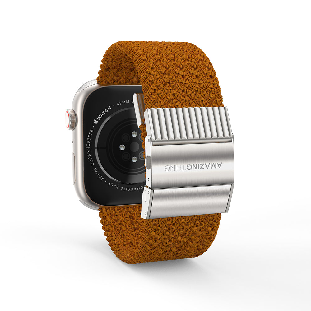 Watch 10 46mm Amazingthing Titan Weave Örgü Sport Kordon Kahverengi