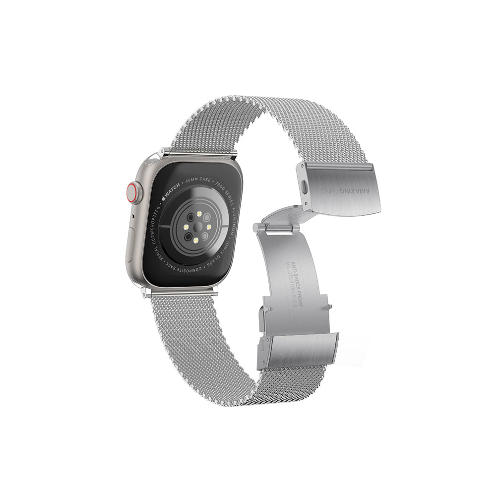 Watch 38mm Amazingthing Titan Metal Hasır Kordon Siyah