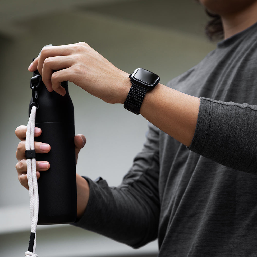 Apple Watch 38mm Native Union Active Watch Loop Serisi Hasır Kordon Siyah