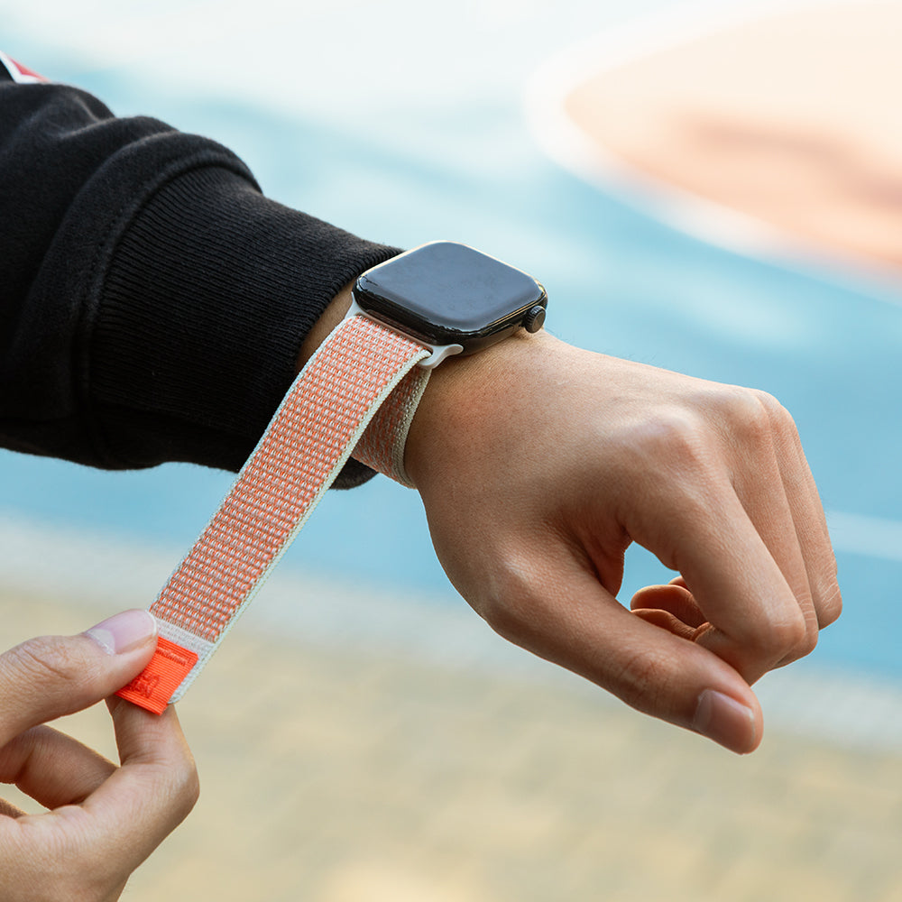 Apple Watch 38mm Native Union Active Watch Loop Serisi Hasır Kordon Turuncu