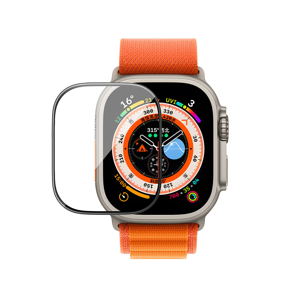 Watch 42mm Wiwu JD-107 Easy Install Serisi HD Ekran Koruyucu Film + Kolay Uygulama Aparatı Siyah