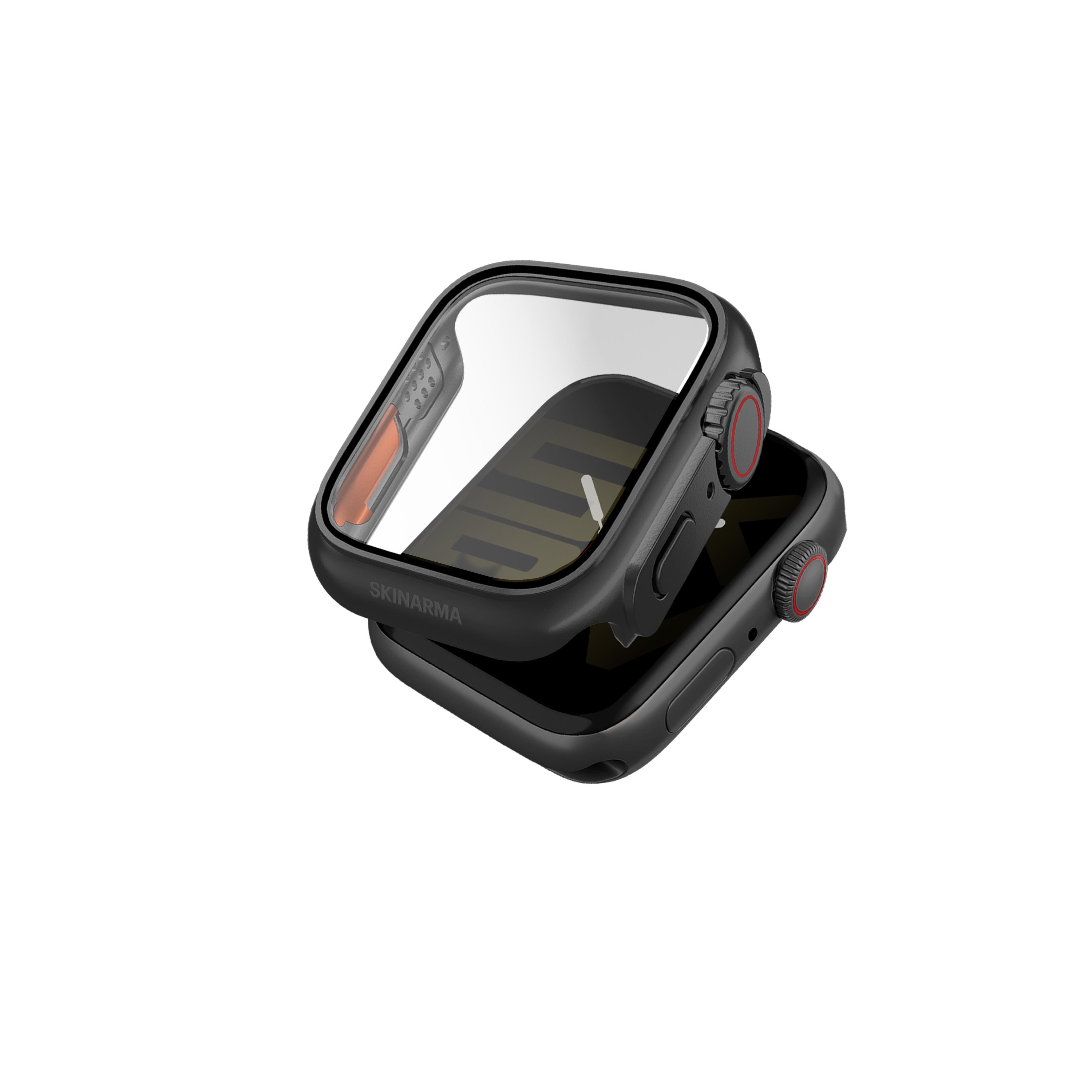 Watch 44mm SkinArma Gado Pro Dijital Taç Korumalı Kasa ve Ekran Koruyucu Gri