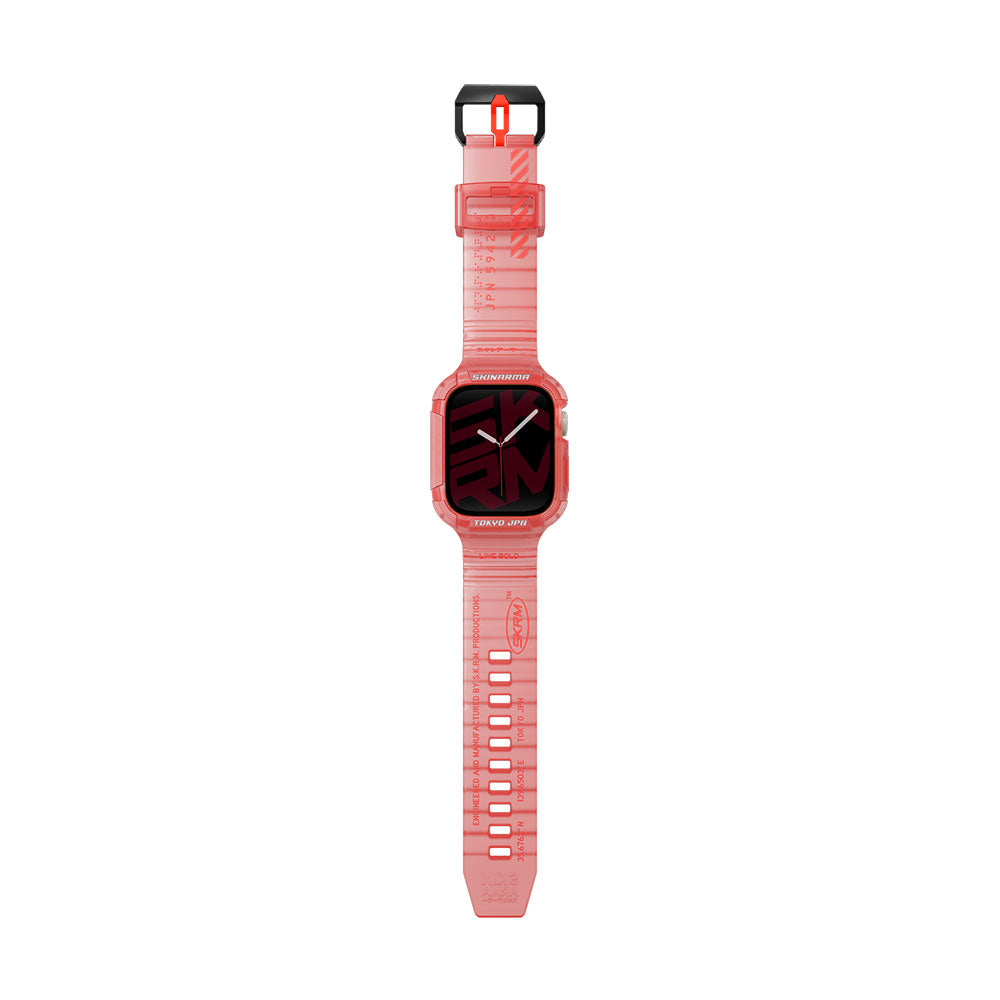 Watch 44mm SkinArma Saido Sert PC Kasa Koruyuculu Silikon Kordon Renksiz