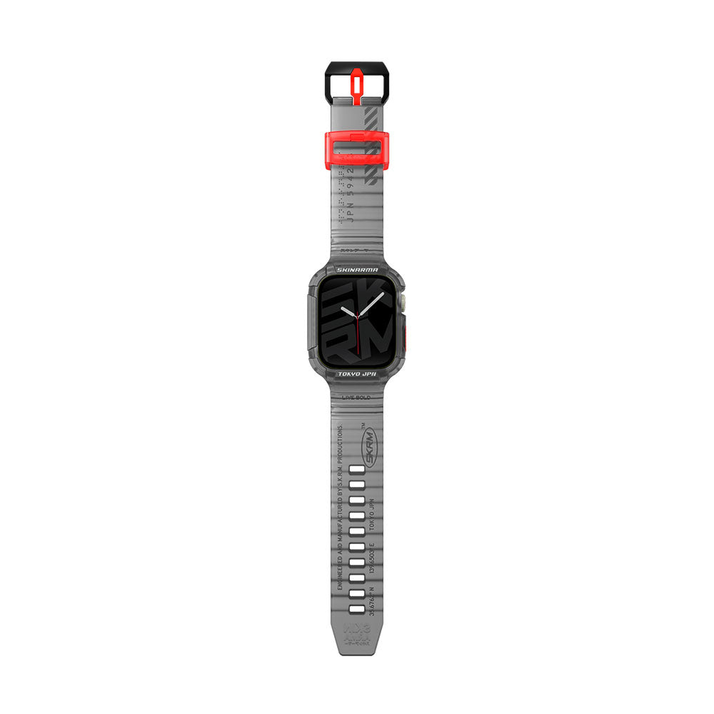 Watch 44mm SkinArma Saido Sert PC Kasa Koruyuculu Silikon Kordon Lacivert