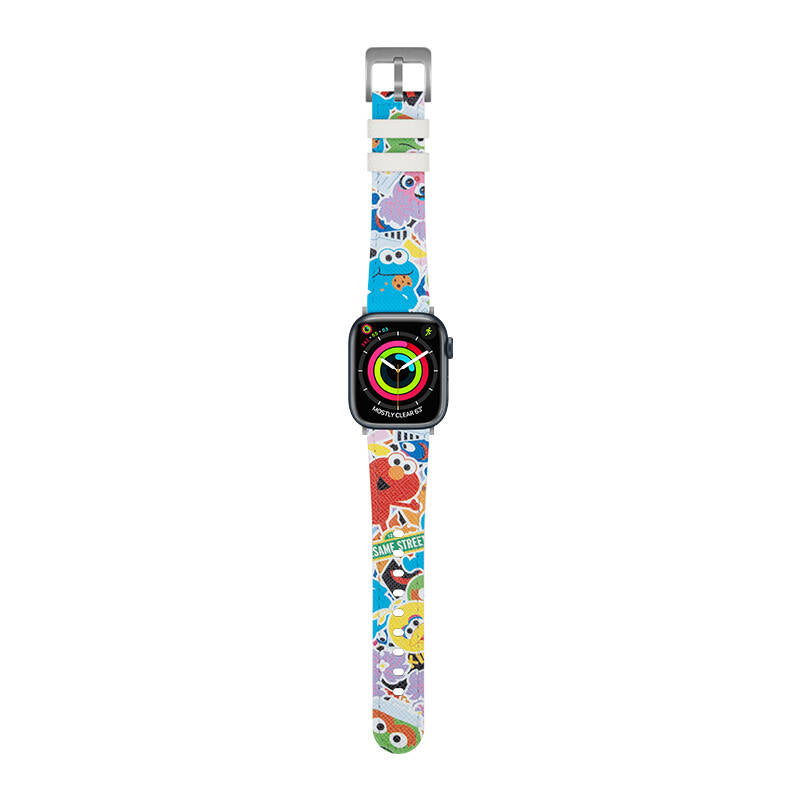 Watch 7 41mm Casebang Sesame Street Serisi Deri Saat Kordon Mavi