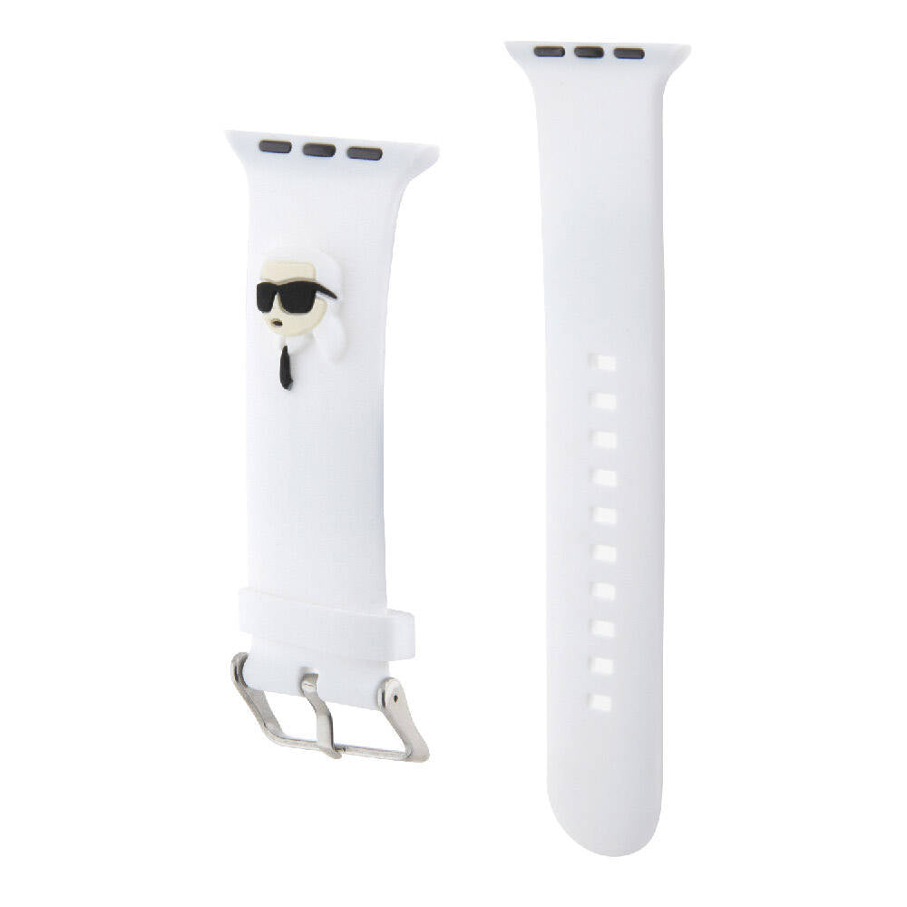 Watch 7 41mm Karl Lagerfeld Orjinal Lisanslı İkonik Karl Head Logolu Silikon Kordon Beyaz
