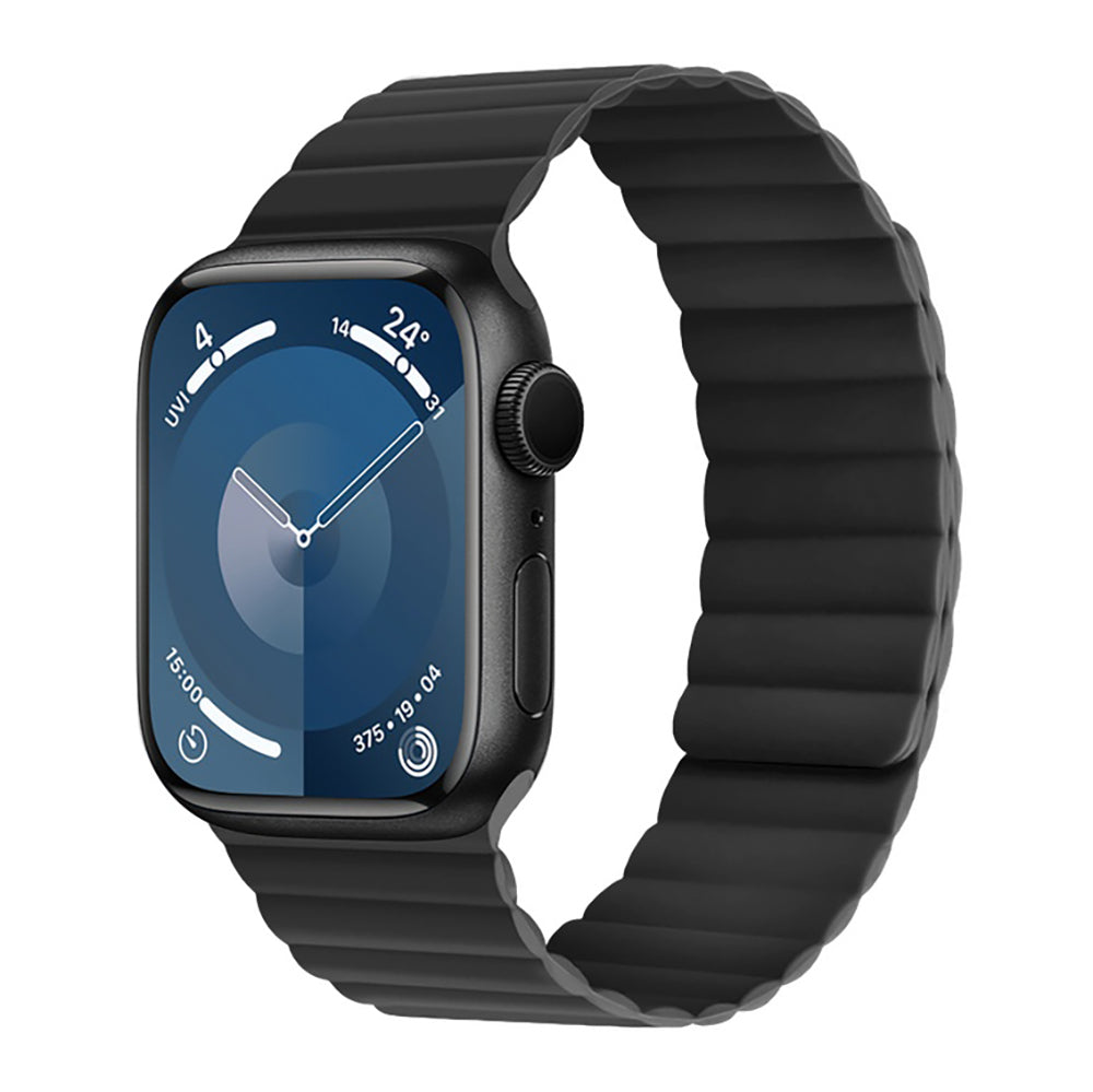 Watch 7 45mm Kordon Raptic Magnetik Tak Çıkar Silikon Strap Kayış Siyah