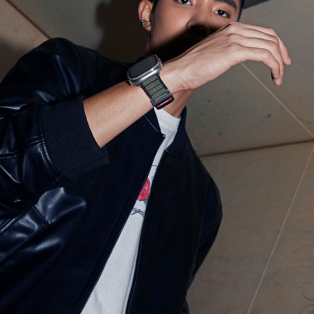 Watch 7 45mm SkinArma Kobu Hasır Kordon Olive