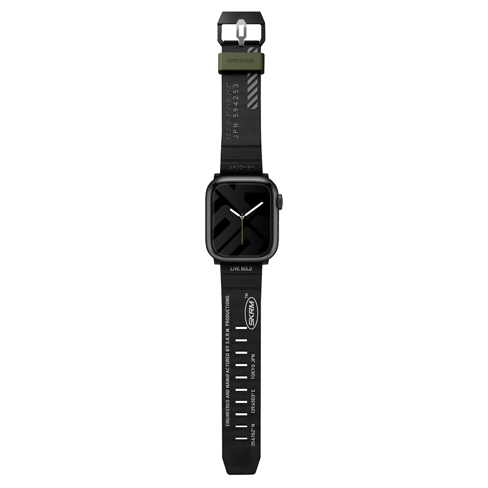 Watch 7 45mm SkinArma Shokku Silikon Kordon Siyah