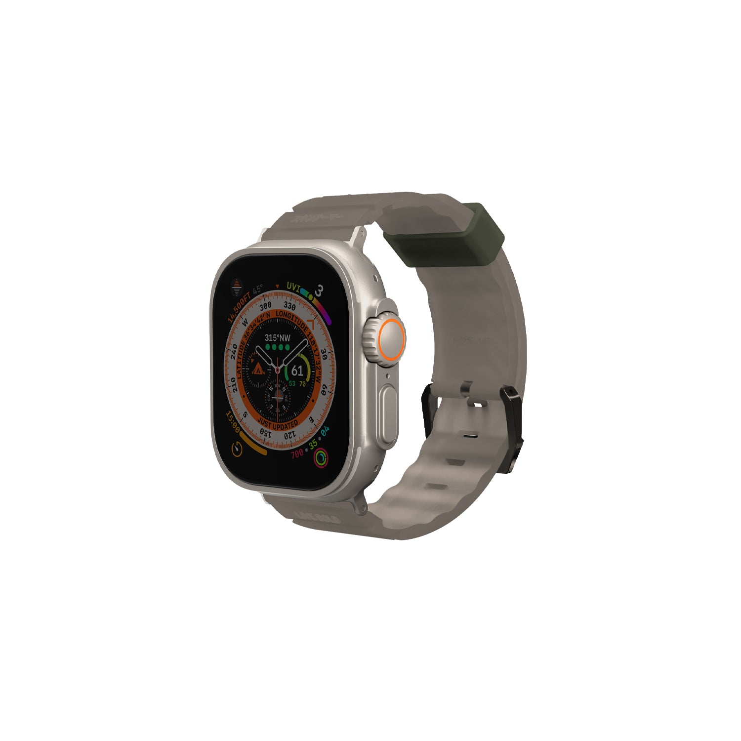 Watch 7 45mm SkinArma Shokku Silikon Kordon Olive