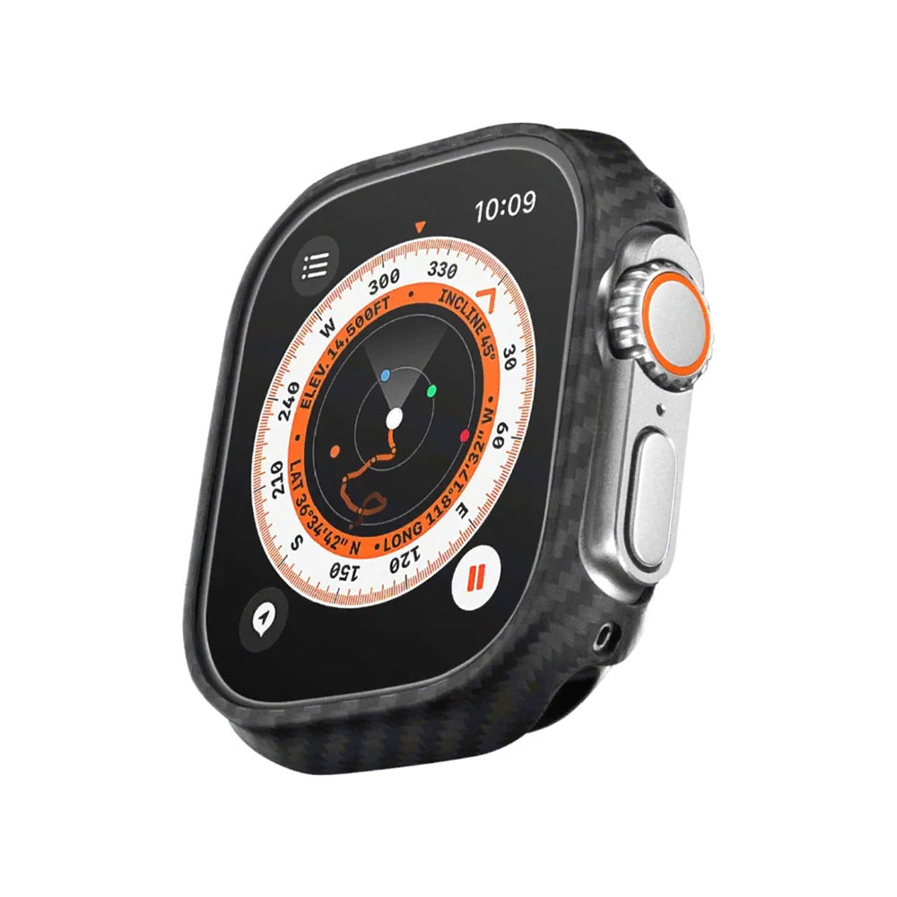 Watch Ultra 49mm 600D Aramid Fiber Classic Serisi Kasa Koruyucu Pitaka Air Case Siyah-Gri