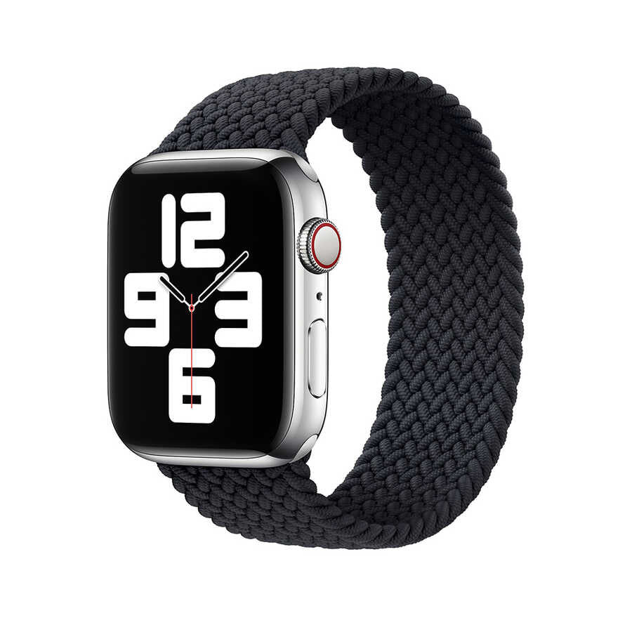 Watch Ultra 49mm Kordon Wiwu Braided Solo Loop Medium Strap Kayış Yeşil