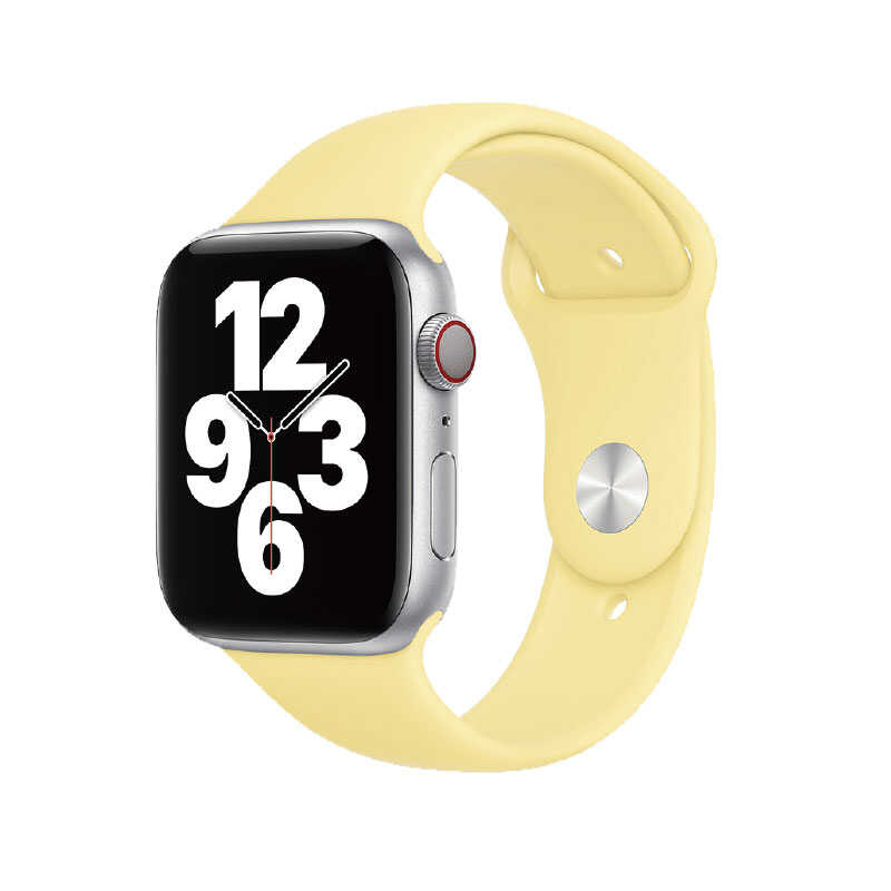 Watch Ultra 49mm Kordon Wiwu Sport Band Silikon Strap Kayış Sarı