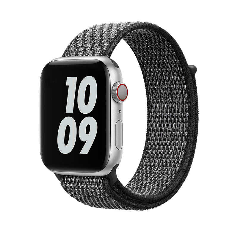 Watch Ultra 49mm Kordon Wiwu Sport Loop Hasır Strap Kayış Beyaz