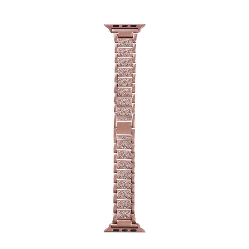 Watch Ultra 49mm Kordon Wiwu Three Beads Set Auger Metal Strap Kayış Siyah