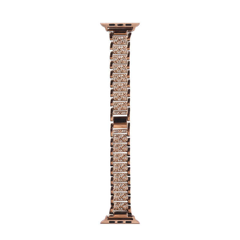 Watch Ultra 49mm Kordon Wiwu Three Beads Set Auger Metal Strap Kayış Siyah