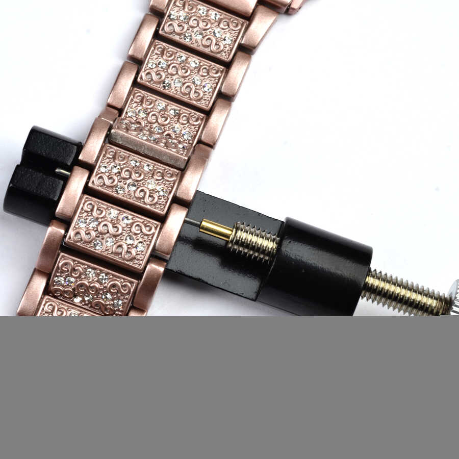 Watch Ultra 49mm Kordon Wiwu Three Beads Set Auger Metal Strap Kayış Siyah