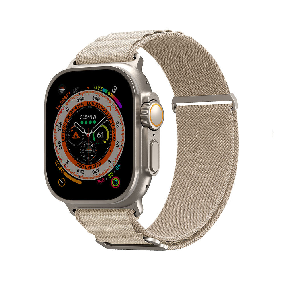 Watch Ultra 49mm SkinArma Kobu Hasır Kordon Krem