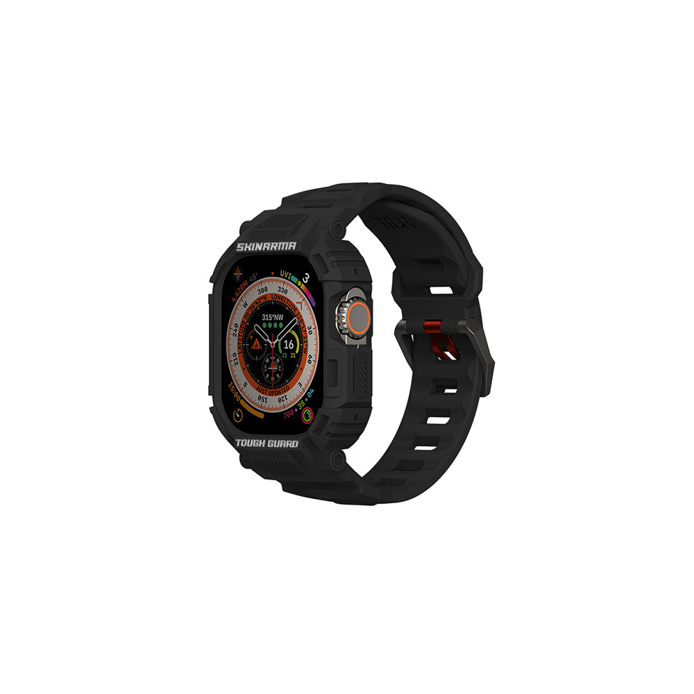 Watch Ultra 49mm Skinarma Mecha 2in1 TPU Kasa Koruyucu + Silikon Kordon Lacivert