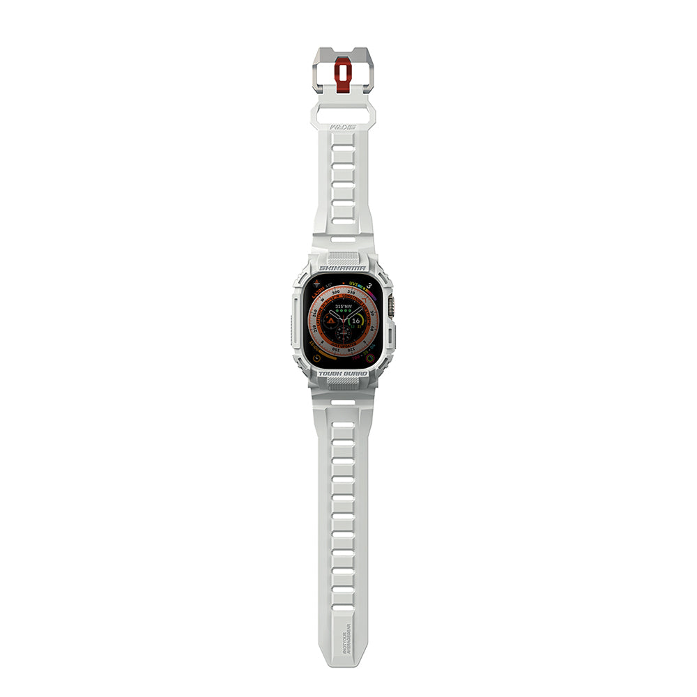 Watch Ultra 49mm Skinarma Mecha 2in1 TPU Kasa Koruyucu + Silikon Kordon Siyah