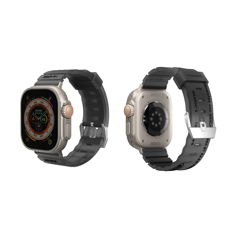 Watch Ultra 49mm SkinArma New Shokku Silikon Kordon Beyaz