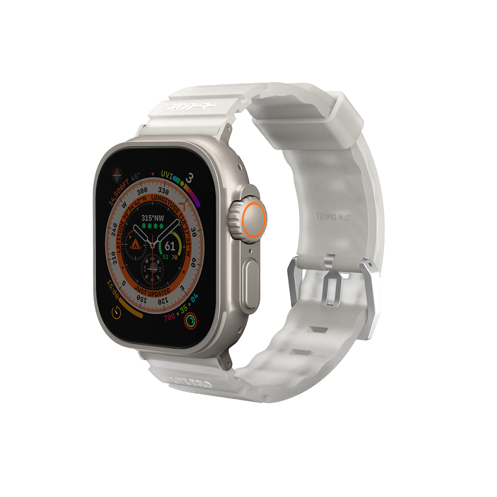 Watch Ultra 49mm SkinArma New Shokku Silikon Kordon Beyaz
