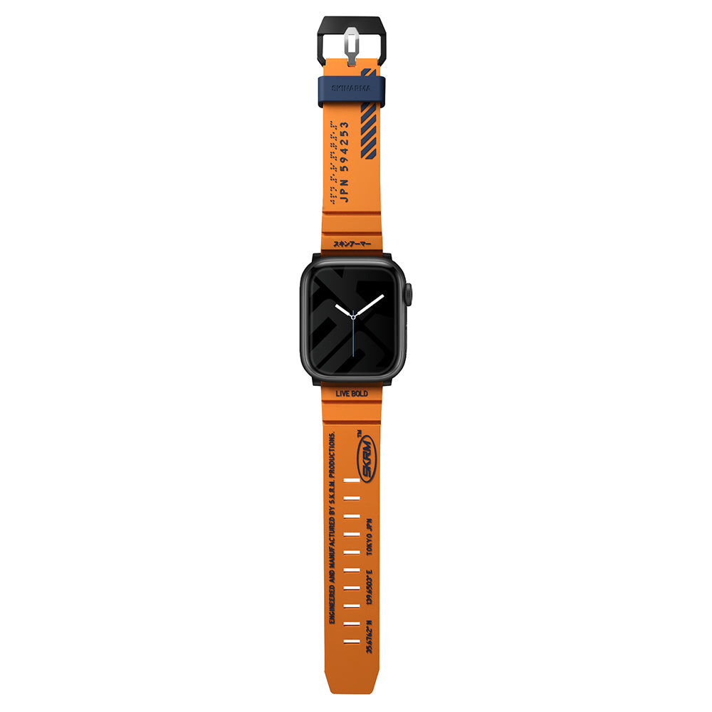Watch Ultra 49mm SkinArma Shokku Silikon Kordon Turuncu
