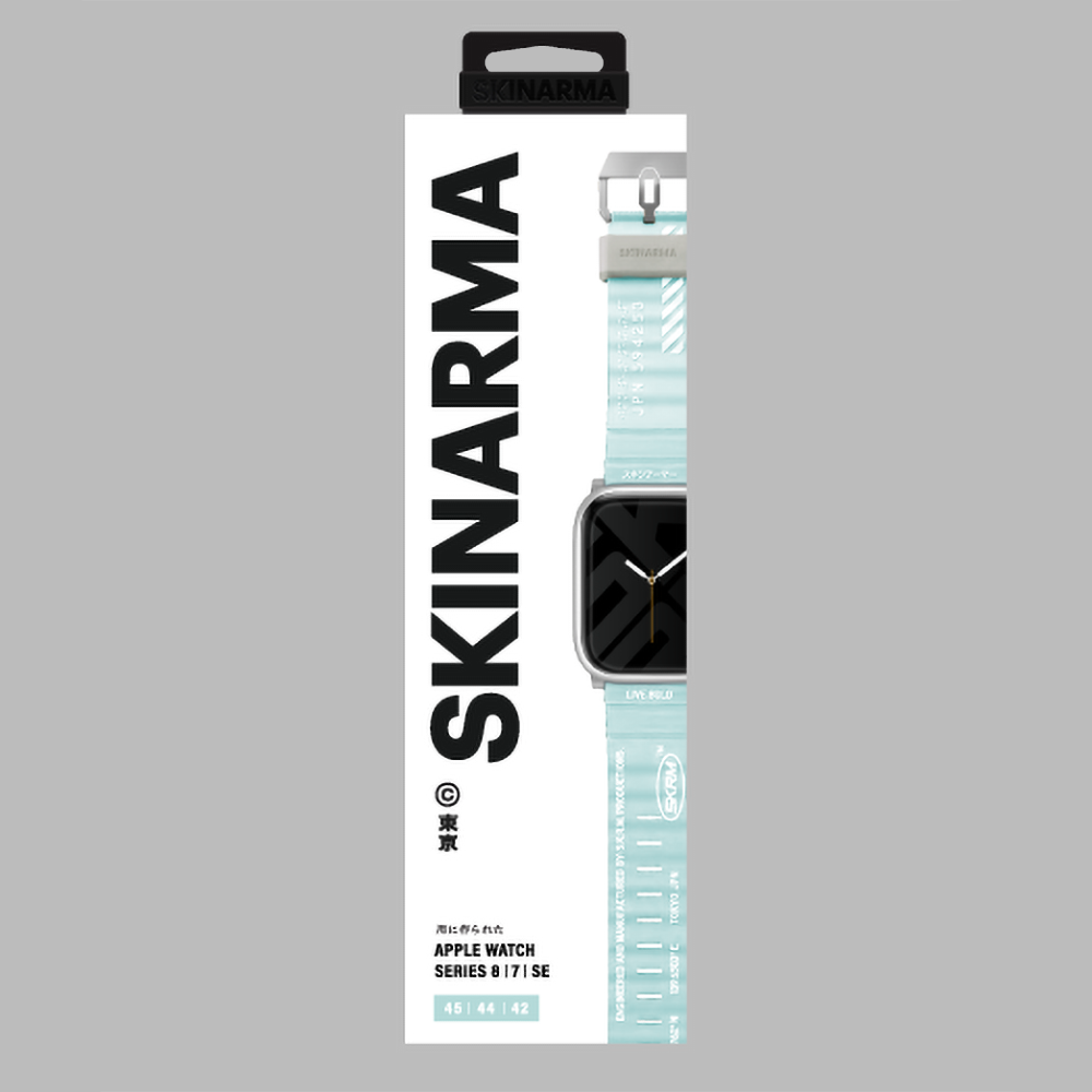 Watch Ultra 49mm SkinArma Shokku Silikon Kordon Mavi