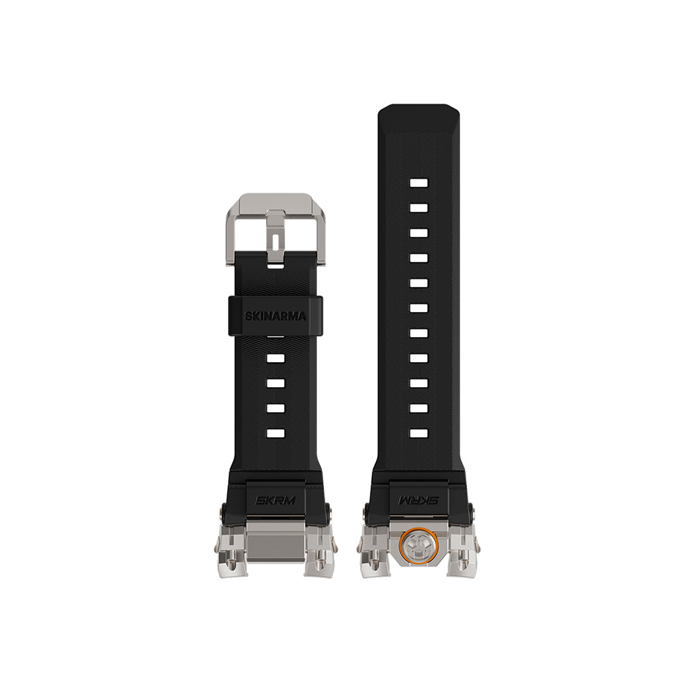 Apple Watch Ultra 49mm SkinArma Talon Serisi Suya Dayanıklı Silikon Kordon Siyah