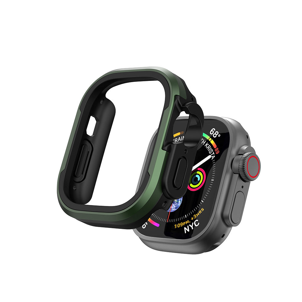 Watch Ultra 49mm Wiwu JD-101 Defender Akıllı Saat Kasa Koruyucu Yeşil