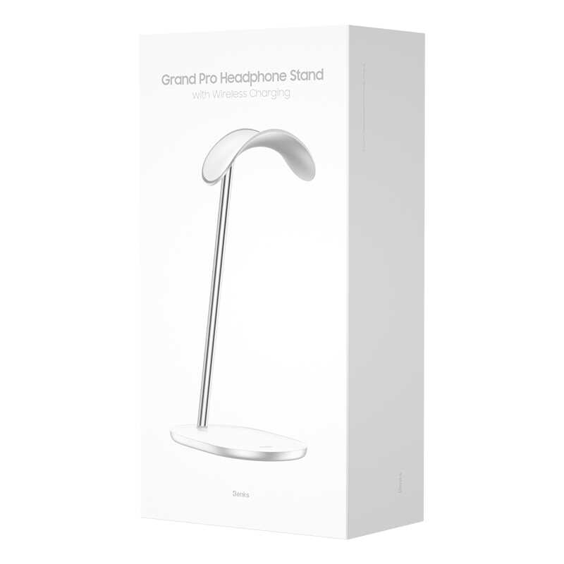 Benks L40 Pro Holder Wireless Şarjlı Kulaklık Standı Beyaz