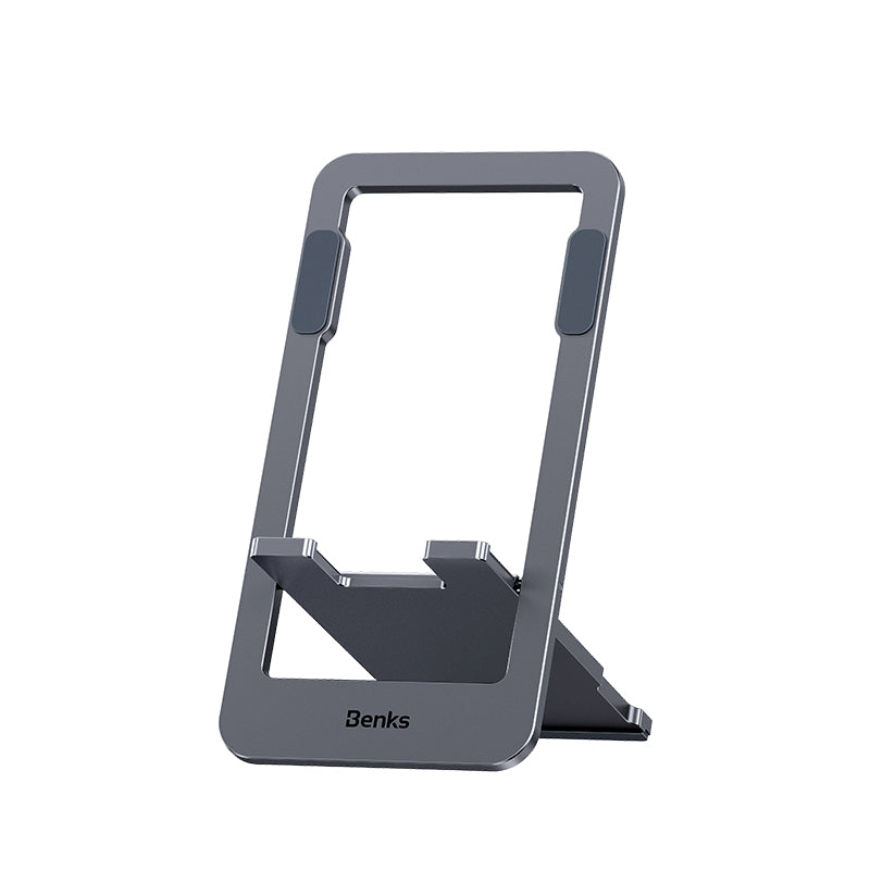 Benks L50 Katlanabilir Ultra İnce Metal Telefon Standı Gri