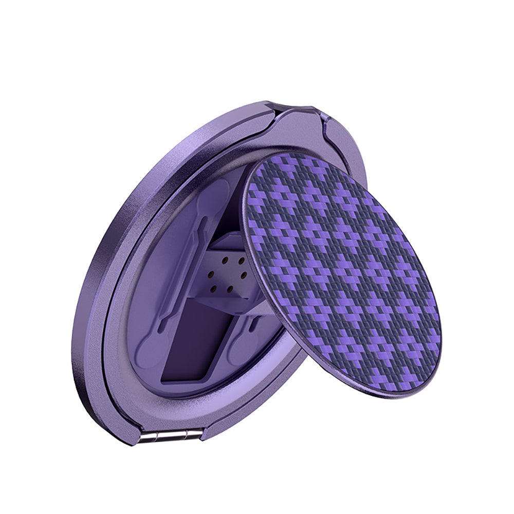 Benks L56 Magnetik 360 Derece Dönebilen ArmorPop Kevlar Tasarımlı Parmak Ring Stand Mor