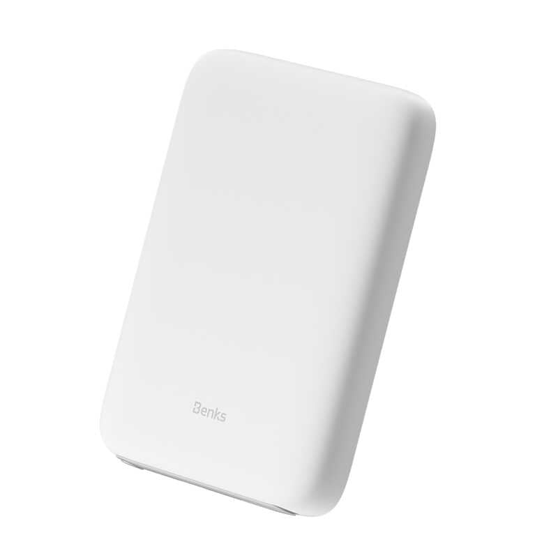 Benks MP06 15W Magsafe Magnetik Slim Powerbank 10000 Mah iPhone 12-13-14 Serisi Beyaz