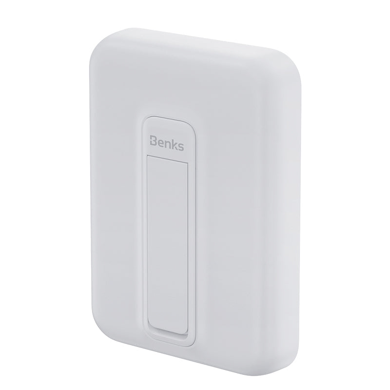 Benks MP09 Magsafe Magnetik Standlı İnce Tasarımlı Powerbank 6000mAh Beyaz
