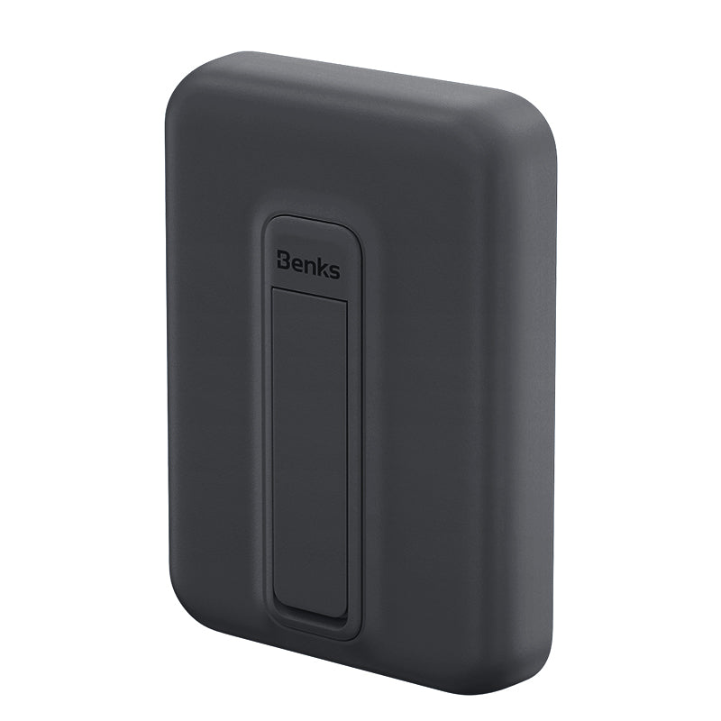 Benks MP09 Magsafe Magnetik Standlı İnce Tasarımlı Powerbank 6000mAh Siyah