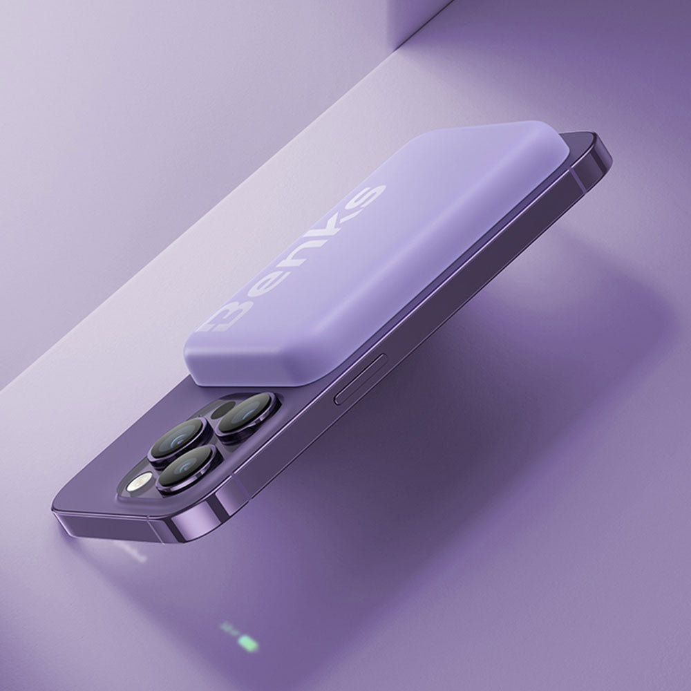 Benks MP10 Magsafe Magnetik İnce Tasarımlı Powerbank 6000mAh Beyaz