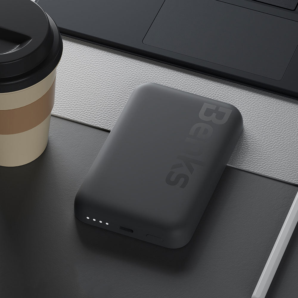 Benks MP10 Magsafe Magnetik İnce Tasarımlı Powerbank 6000mAh Mavi