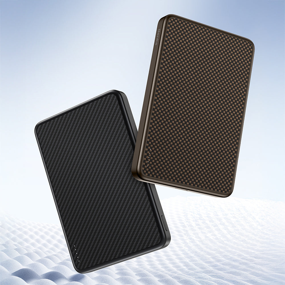Benks MP17 ArmorGo M-safe Şarj Özellikli 600D Aramid Fiber Qi2 Teknolojili Powerbank 15W 10000mAh Siyah