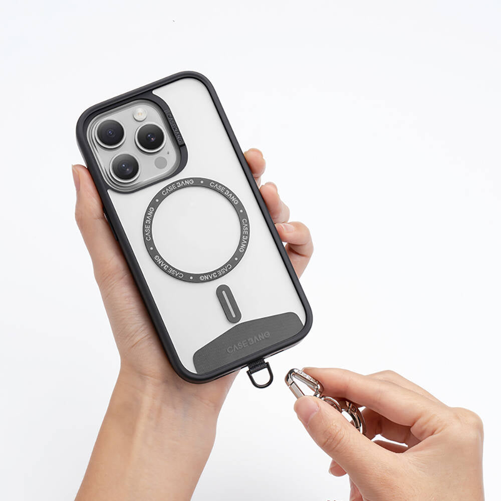 Casebang Ayarlanabilir Çapraz Vücut Telefon Askı Zinciri Gümüş