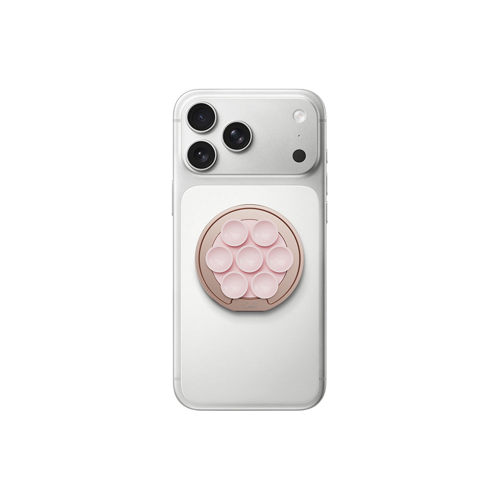 Coehl Luna Serisi 360 Derece Dönebilen Magnetik Ring Stand Telefon Tutucu Pembe