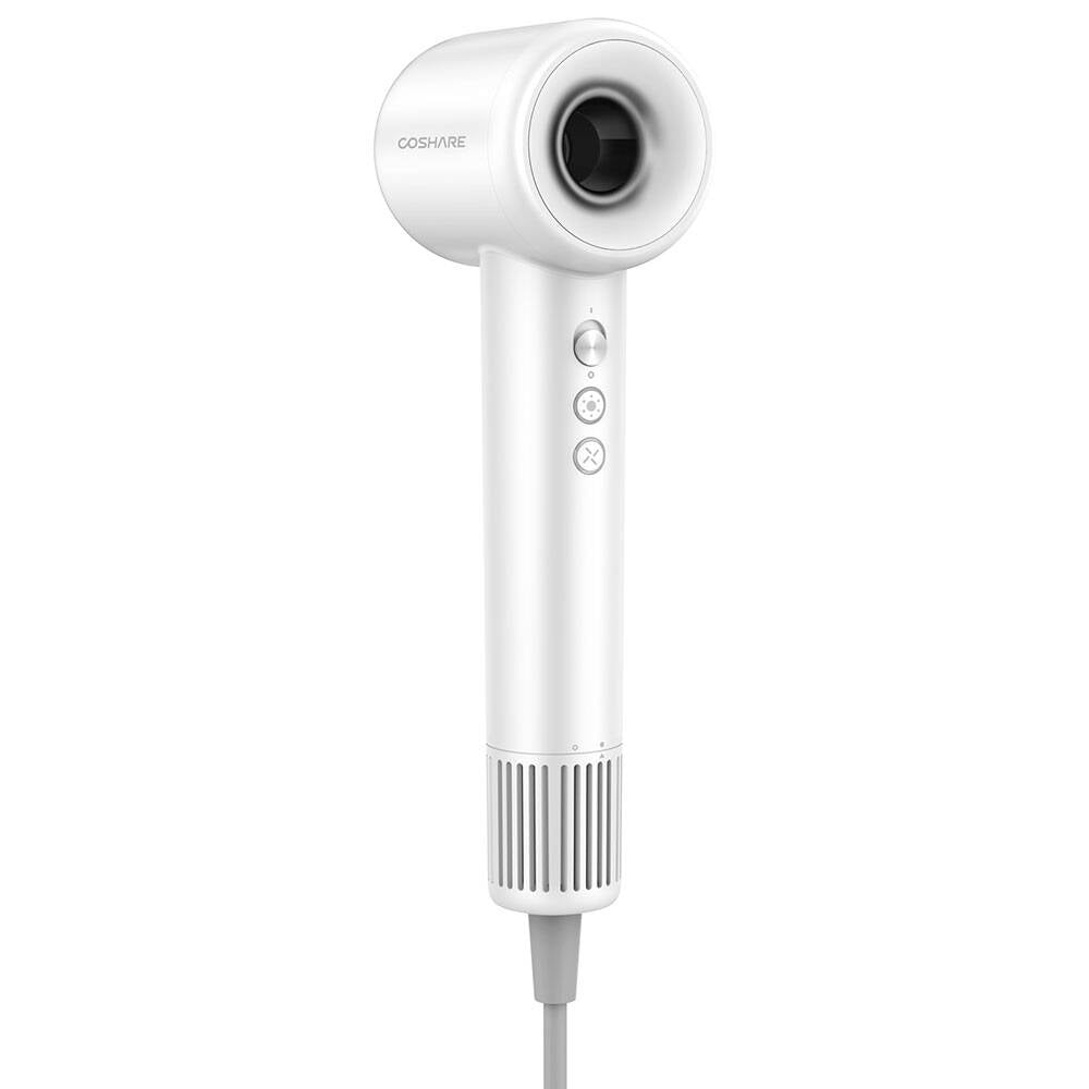 Coshare HD10E SuperFlow1 İyon Teknolojili Isı Dereceli Led Işıklı Saç Kurutma Fön Makinesi Beyaz