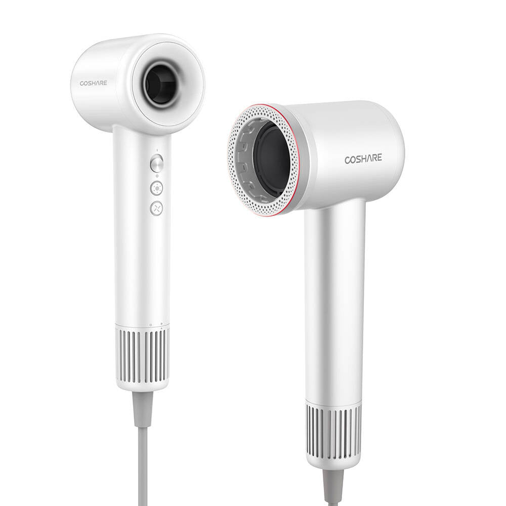 Coshare HD10E SuperFlow1 İyon Teknolojili Isı Dereceli Led Işıklı Saç Kurutma Fön Makinesi Beyaz