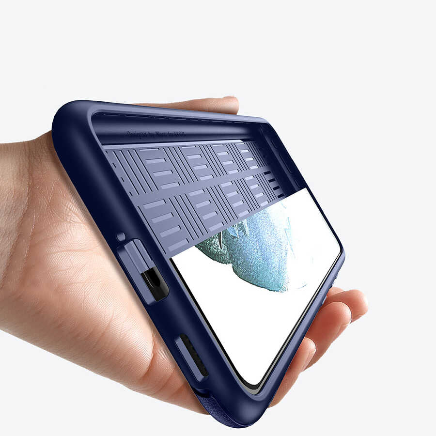 Galaxy S21 Plus Kılıf Wiwu Sand Stone Kılıf Beyaz