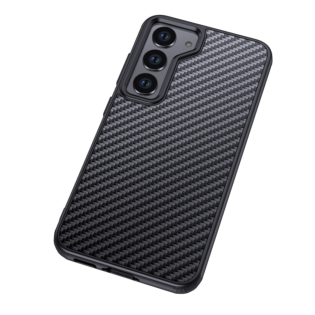 Galaxy S23 Plus Kılıf Aramid Karbon Fiber Magsafe Özellikli Wlons Radison Kılıf Siyah