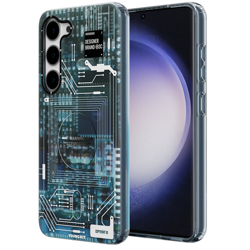 Galaxy S23 Plus Kılıf YoungKit Technology Serisi Kılıf Mavi