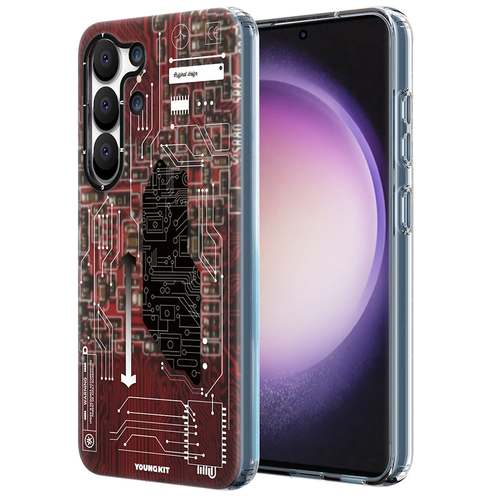 Galaxy S23 Plus Kılıf YoungKit Technology Serisi Kılıf Kırmızı