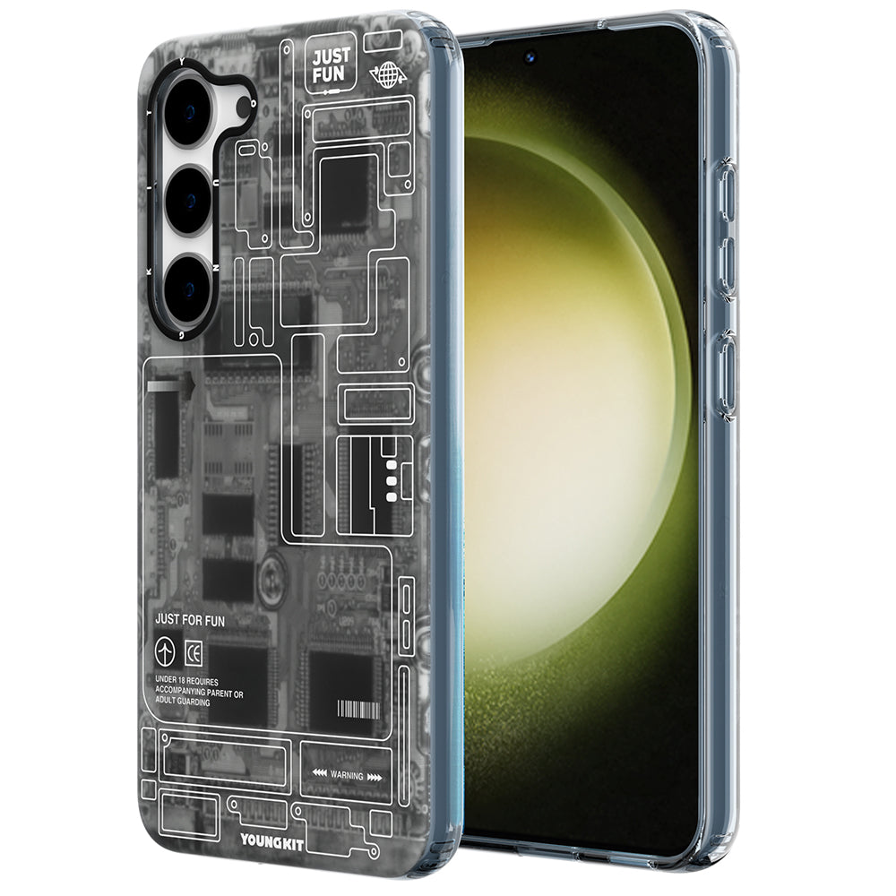 Galaxy S23 Plus Kılıf YoungKit Technology Serisi Kılıf Siyah