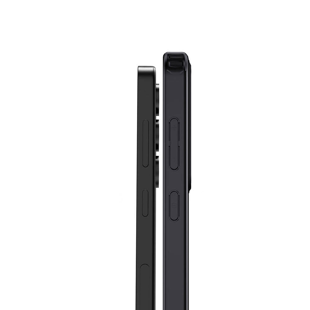 Galaxy S24 Kılıf Aramid Karbon Fiber Magsafe Özellikli Wlons Radison Kılıf Siyah