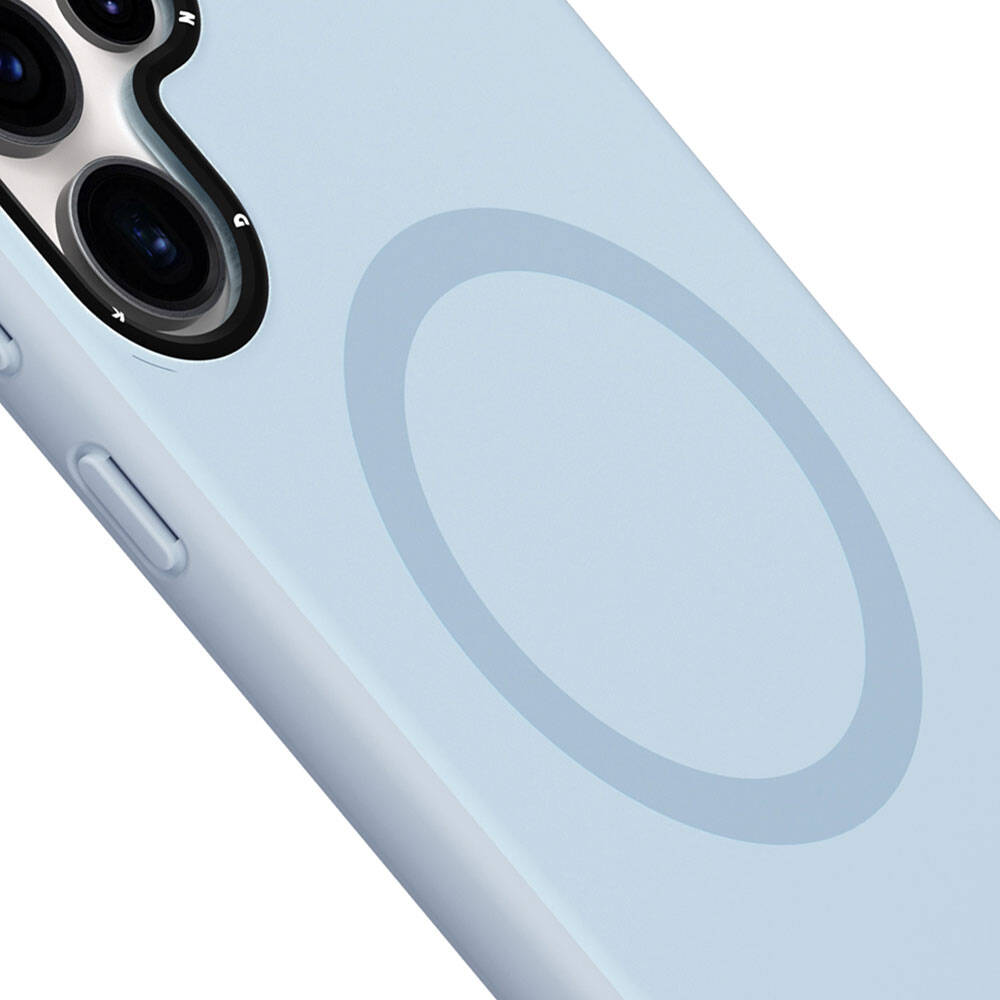 Galaxy S24 Ultra Kılıf Magsafe Şarj Özellikli Çizilmeye Ve Aşınmaya Dayanıklı Youngkit Velvet Serisi Kılıf Gri